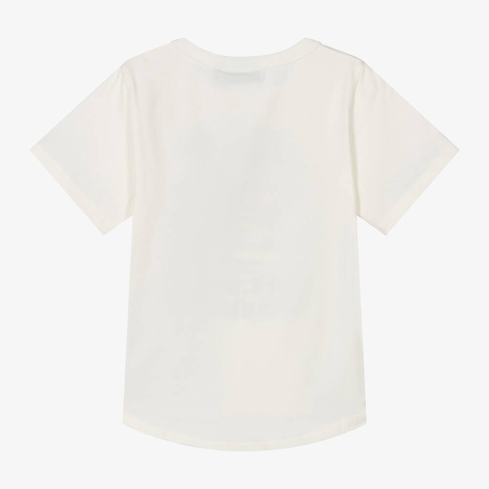 Rock Your Baby-Boys Ivory Cotton Spaghetti T-Shirt | Childrensalon Outlet