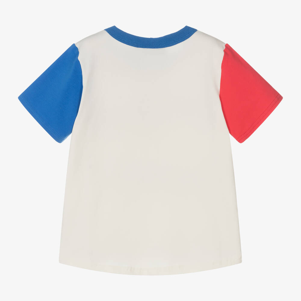 Rock Your Baby-Boys Ivory Cotton Vintage Racing T-Shirt | Childrensalon Outlet