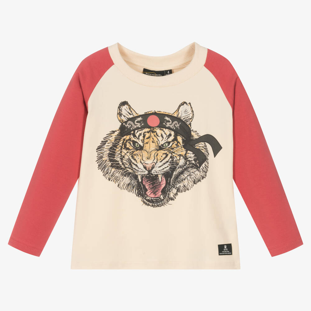 Rock Your Baby - Boys Ivory Kung-fu Top | Childrensalon