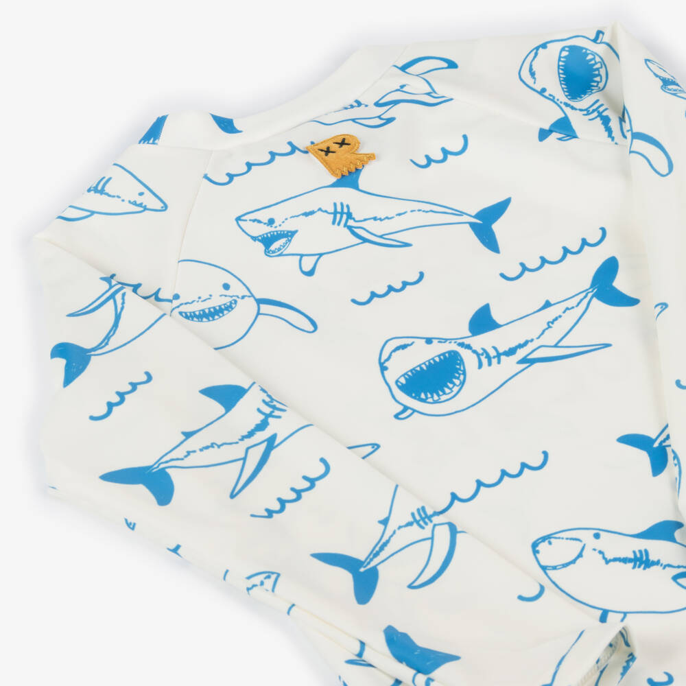 Rock Your Baby-Boys Ivory UPF50 Swim Shirt | Childrensalon Outlet