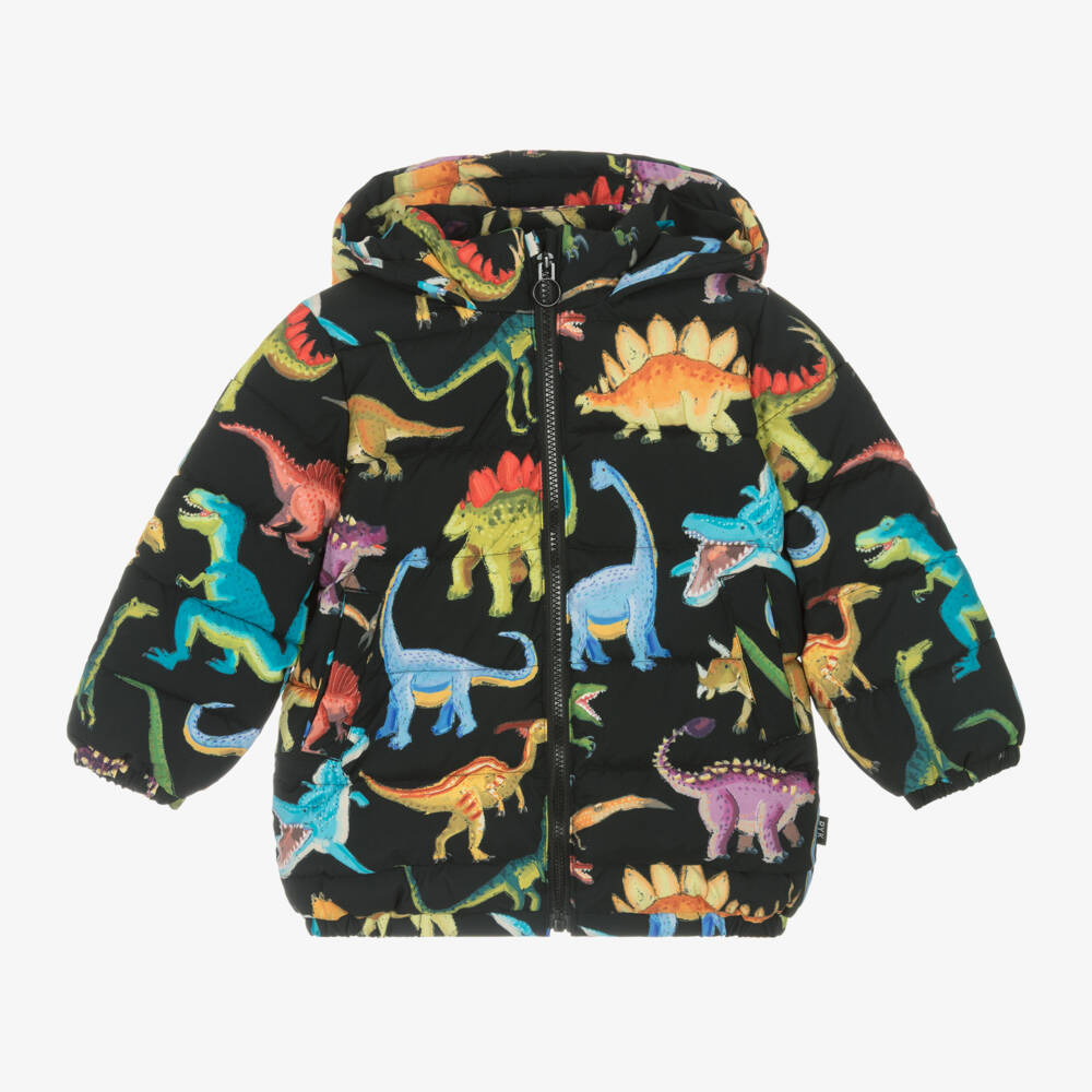 Rock Your Baby-Boys Puffer Coat with Dino Print | Childrensalon Outlet