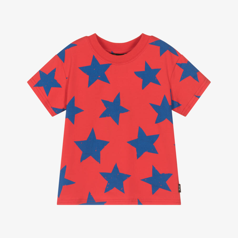 Rock Your Baby-تي شيرت أحمر للبنين بنجوم زرقاء | Childrensalon Outlet