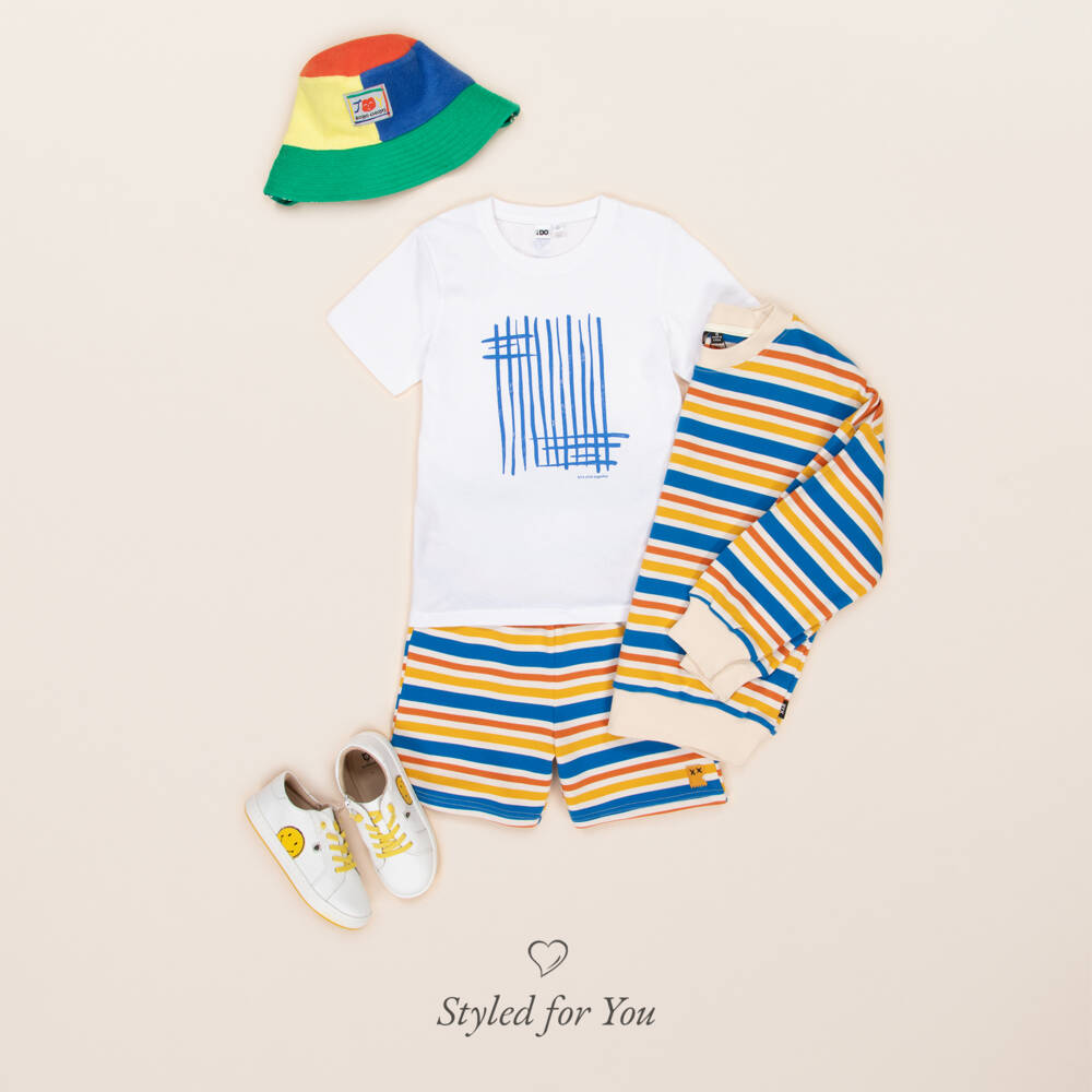 Rock Your Baby-شورت قطني مخطط بألوان زاهية للأولاد | Childrensalon Outlet