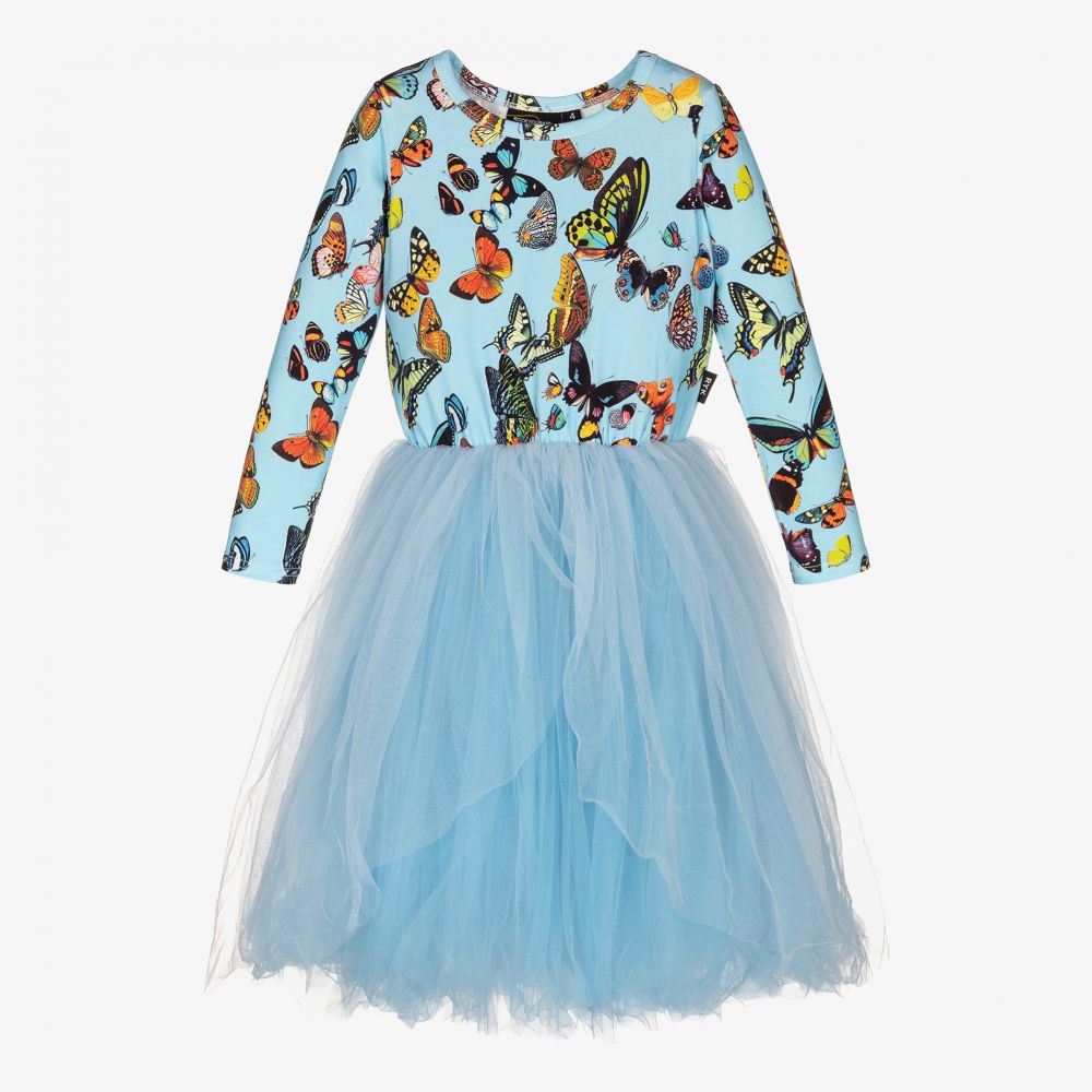 Rock Your Baby - Jerseykleid mit Tüll-Schmetterling-Print | Childrensalon