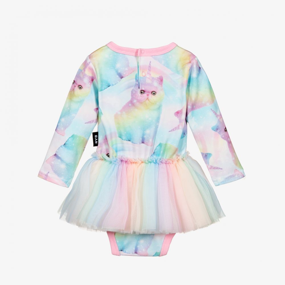 Rock Your Baby-Платье с принтом Cosmic Kitten для малышей | Childrensalon Outlet