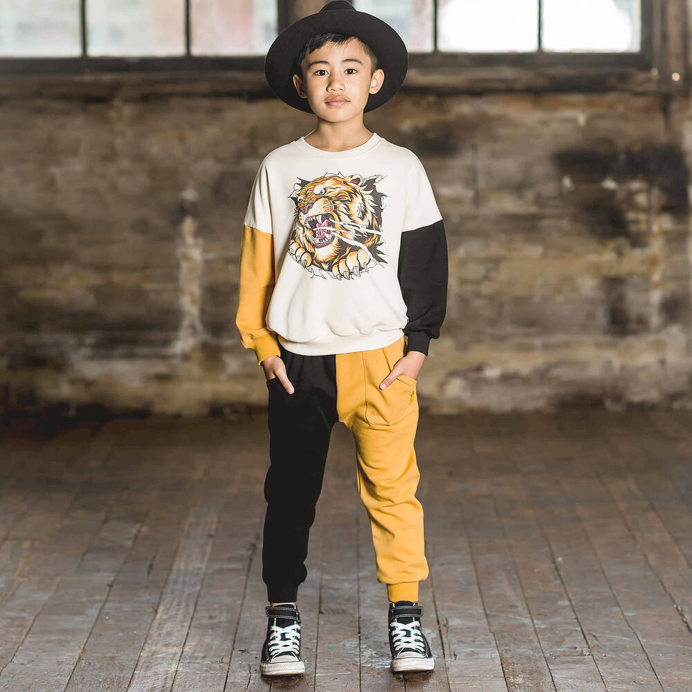 Rock Your Baby-Хлопковые джоггеры Easy Tiger | Childrensalon Outlet