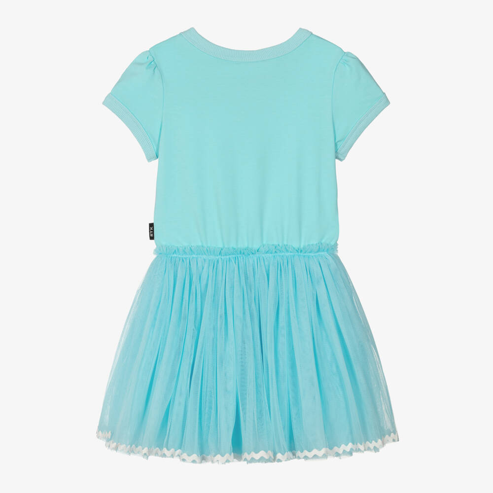 Rock Your Baby-فستان خيالي قطني أزرق للبنات | Childrensalon Outlet