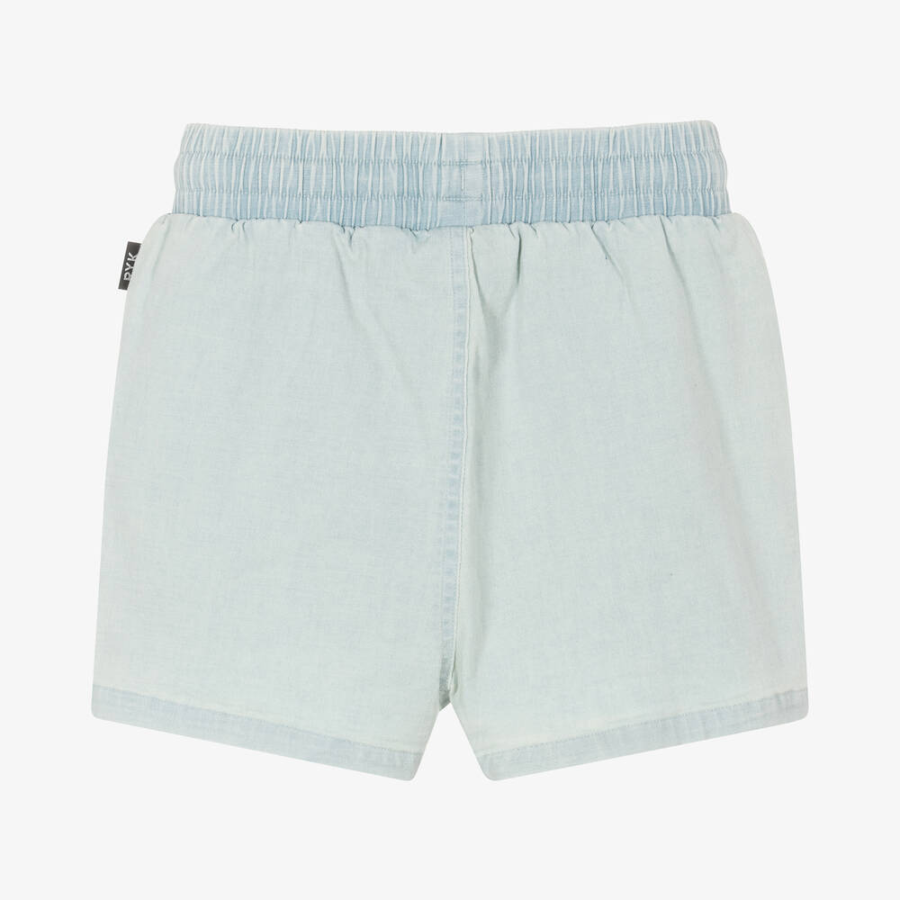 Rock Your Baby-Girls Blue Chambray Shorts | Childrensalon Outlet