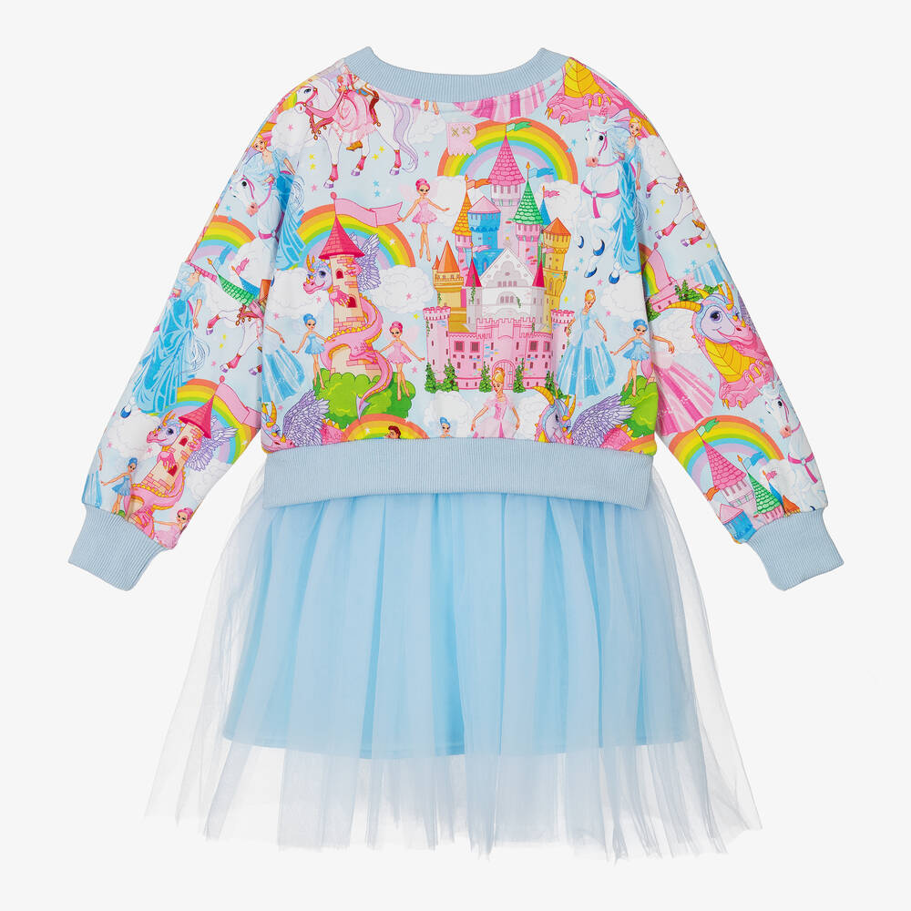 Rock Your Baby-Голубое платье из хлопка и тюля | Childrensalon Outlet