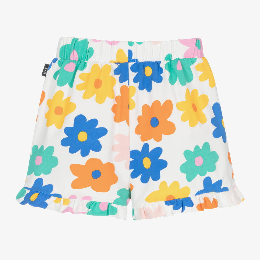 Rock Your Baby-Girls Colourful Floral Cotton Shorts | Childrensalon Outlet