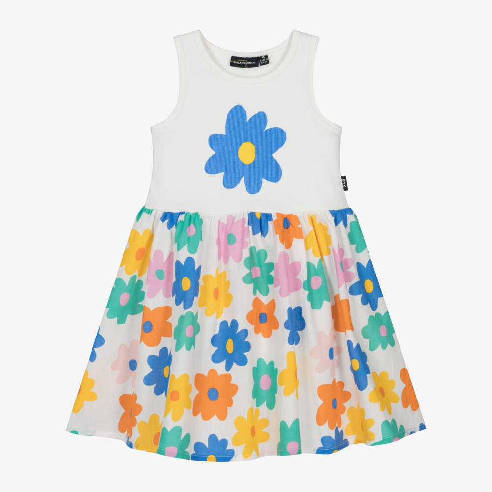 Rock Your Baby-Girls Cotton Dress with Floral Design | Childrensalon Outlet