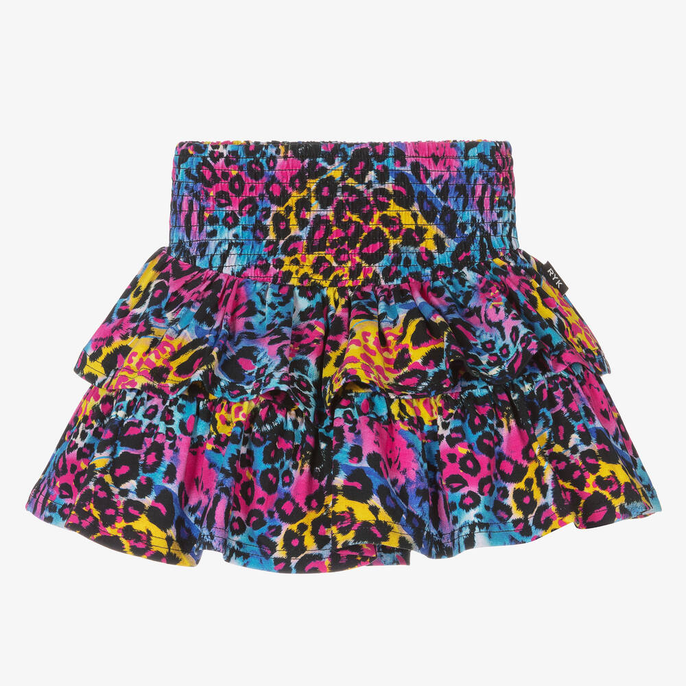 Rock Your Baby - Хлопковая юбка с леопардовым принтом для девочек | Childrensalon