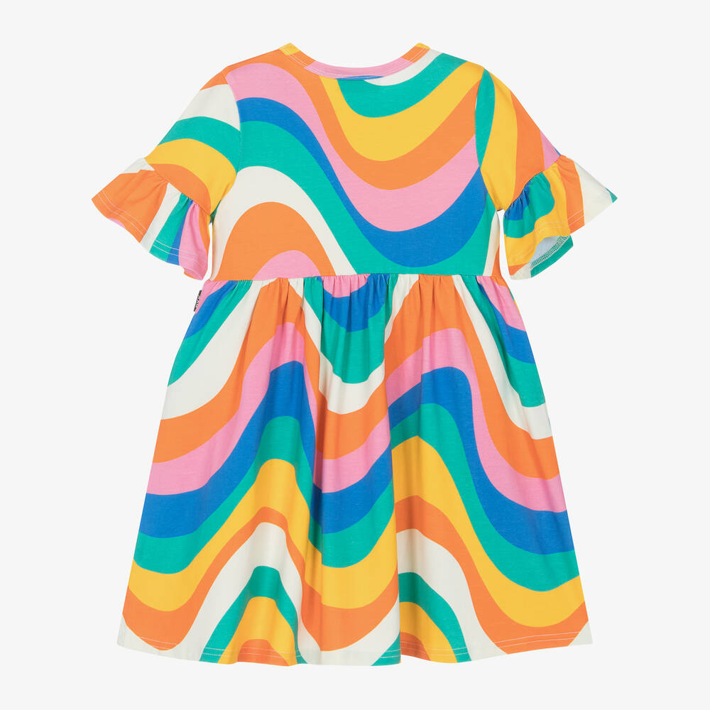 Rock Your Baby-Girls Cotton Rainbow Swirl Dress | Childrensalon Outlet
