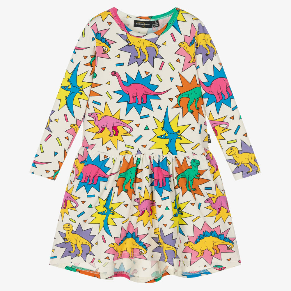 Rock Your Baby - Girls Dino-Mite Cotton Dress | Childrensalon