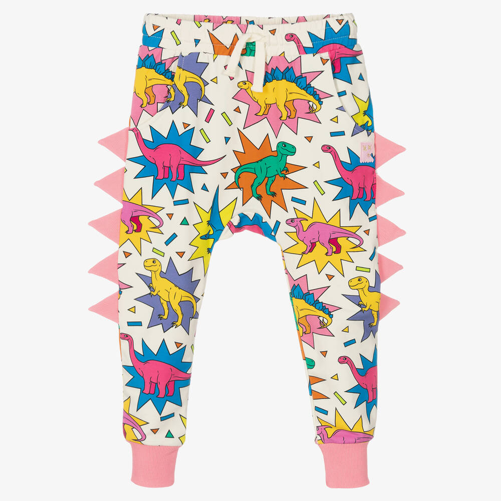 Rock Your Baby - Girls Dino-Mite Cotton Joggers | Childrensalon