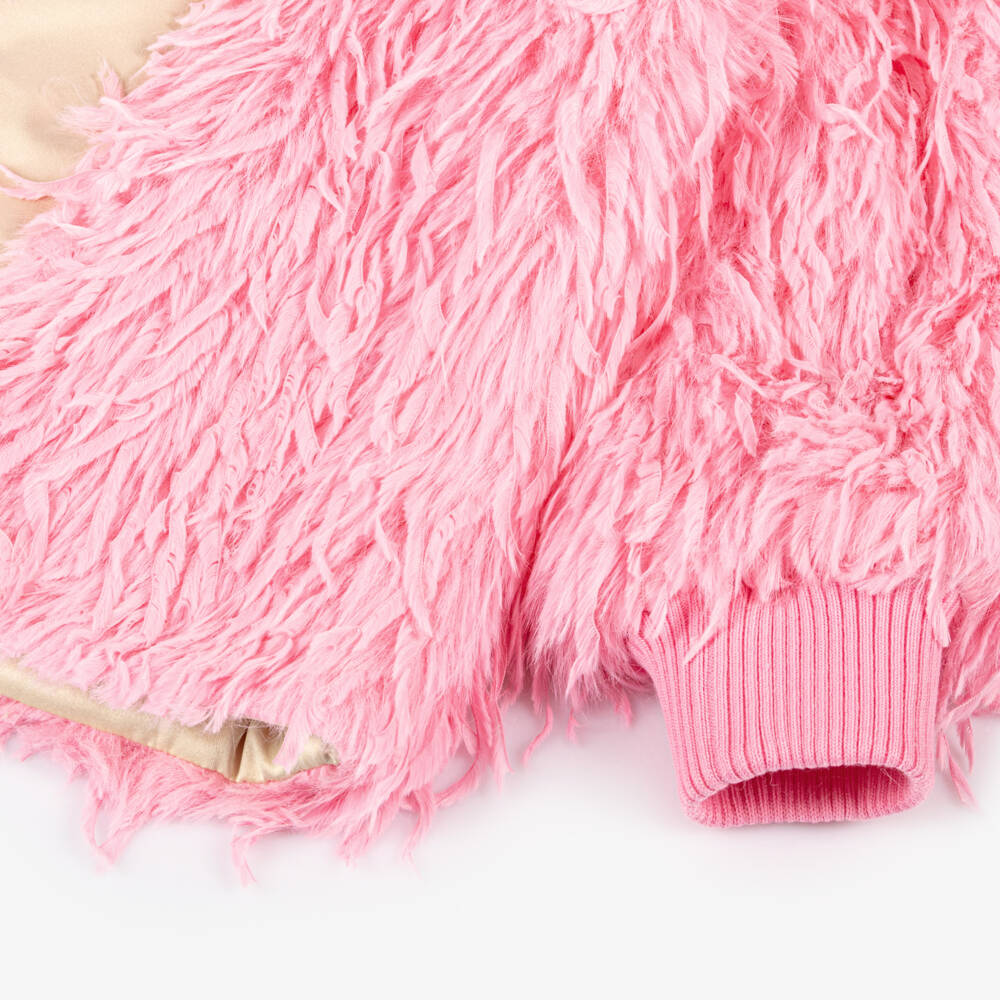 Rock Your Baby-Girls Faux Feather Pink Jacket | Childrensalon Outlet