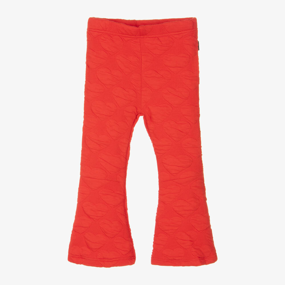 Rock Your Baby-Girls Flared Red Heart Trousers | Childrensalon Outlet