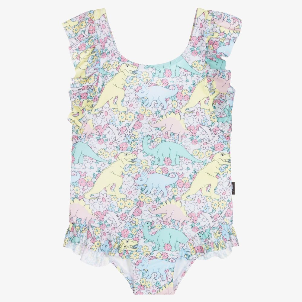 Rock Your Baby - Girls Floral Dino Swimsuit | Childrensalon