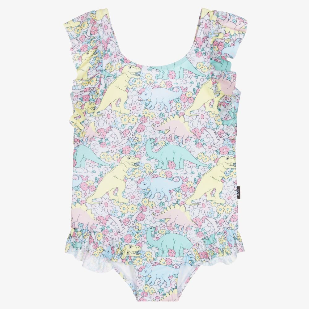 Rock Your Baby - Dino-Badeanzug mit Blumen-Print (M) | Childrensalon