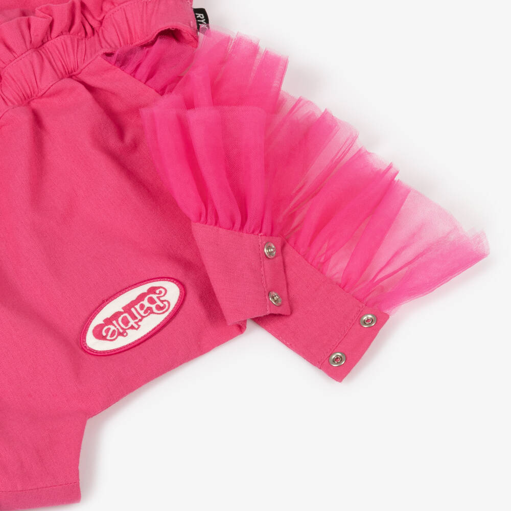 Rock Your Baby-Girls Fuchsia Barbie One-Piece | Childrensalon Outlet
