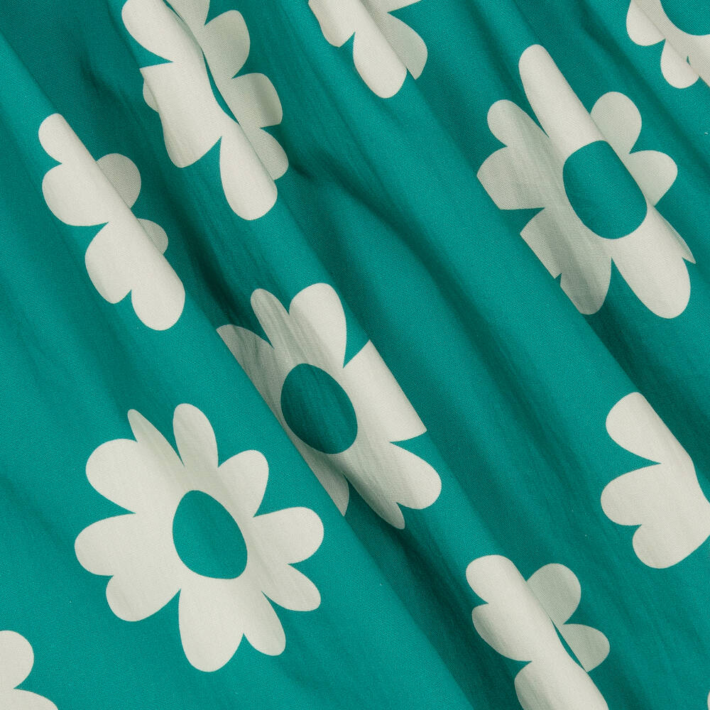 Rock Your Baby-فستان قطن لون أخضر بطبعة ورود | Childrensalon Outlet