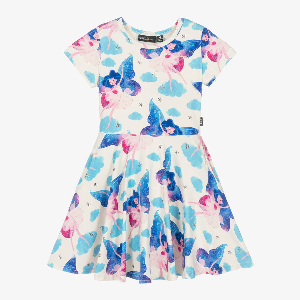 Rock Your Baby-Girls Ivory Cotton Fairy Dress | Childrensalon Outlet