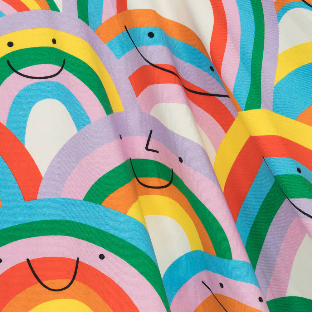 Rock Your Baby-Girls Ivory Cotton Happy Rainbows Dress | Childrensalon Outlet