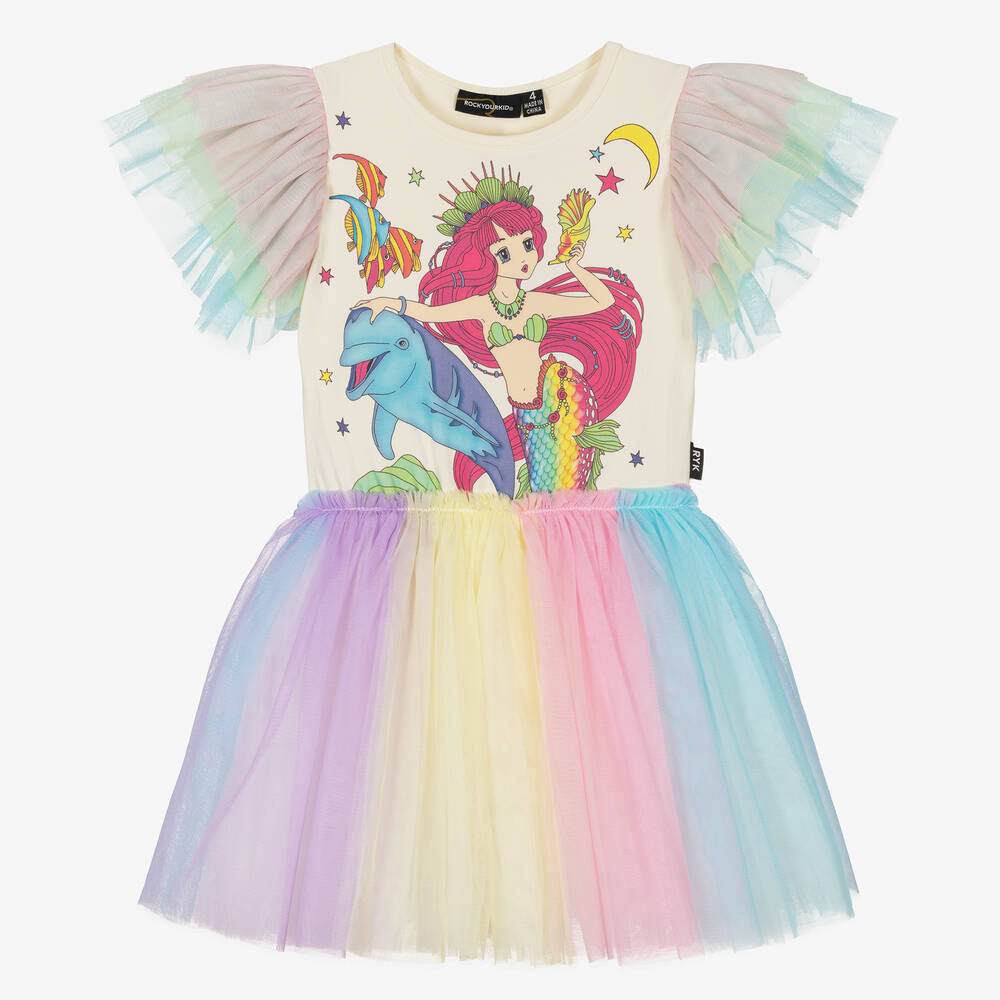 Rock Your Baby - Mermaid & Friends Kleid elfenbein | Childrensalon