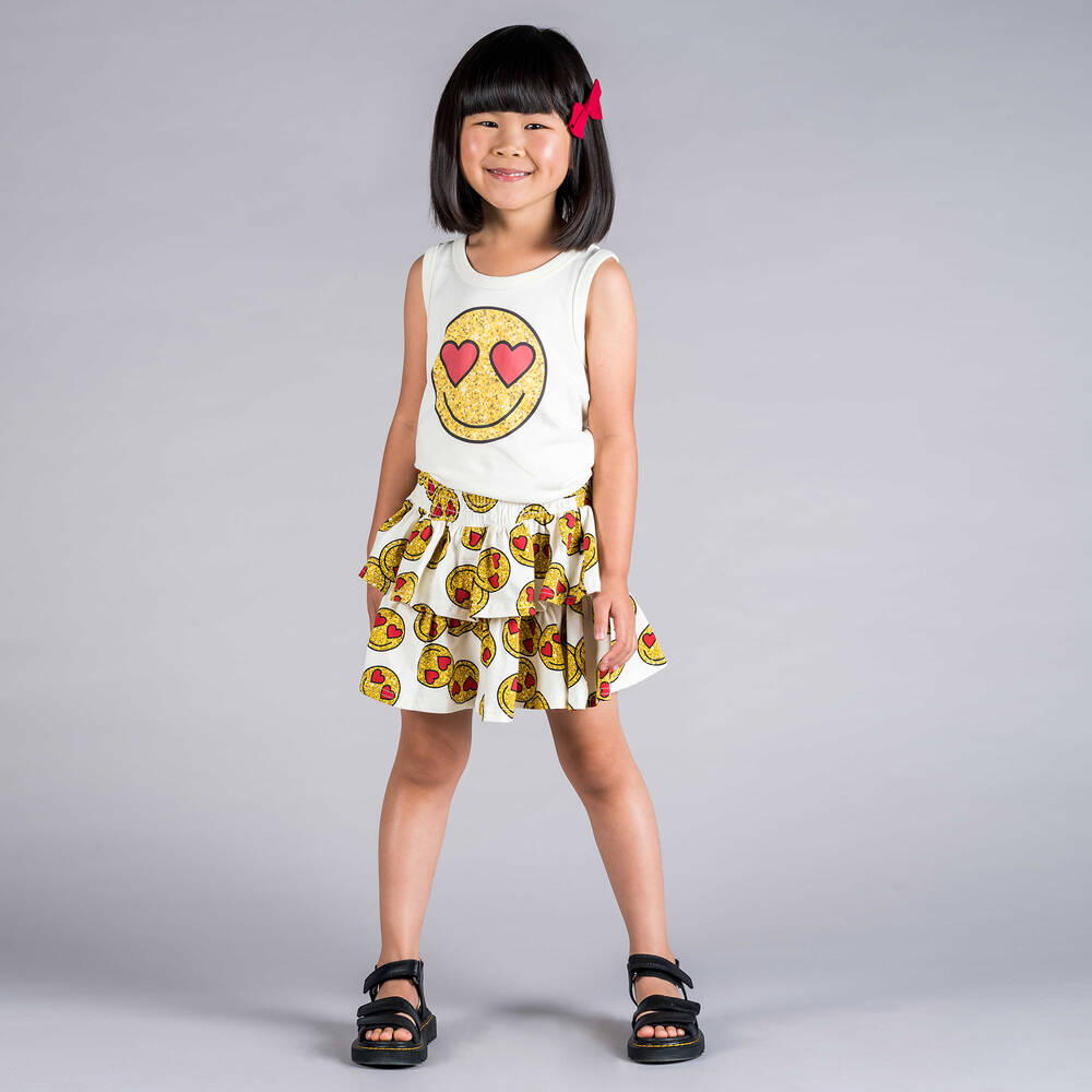 Yellow emoji skirt new arrivals
