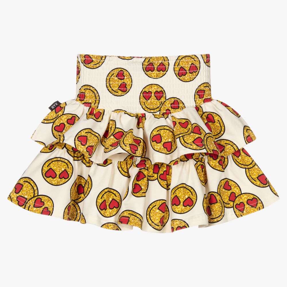 Yellow emoji skirt outlet