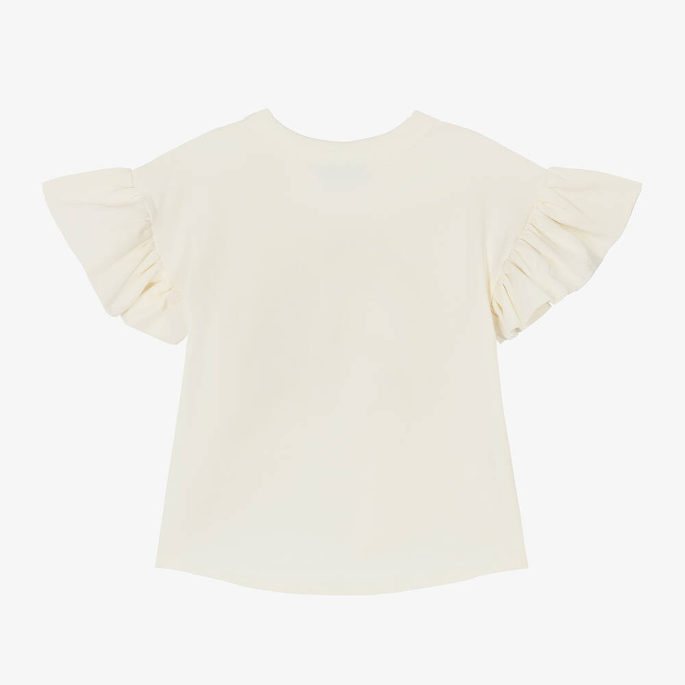Rock Your Baby-Girls Ivory Rainbow Cotton T-Shirt | Childrensalon Outlet