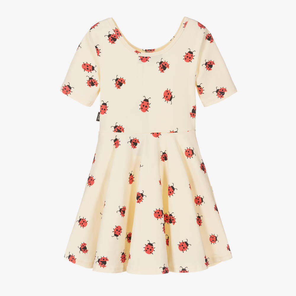 Rock Your Baby-فستان قطن جيرسي لون عاجي وأحمر | Childrensalon Outlet