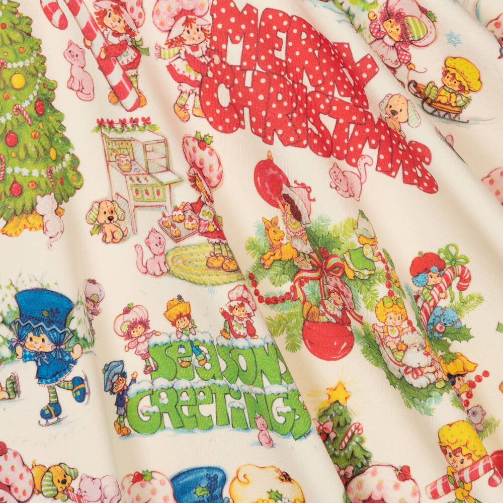 Rock Your Baby-Girls Ivory Strawberry Shortcake Festive Dress | Childrensalon Outlet