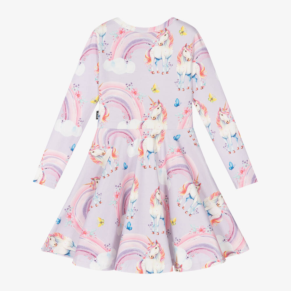 روك يور بيبي-فستان قطن جيرسي لون أرجواني ليلكي | Childrensalon Outlet