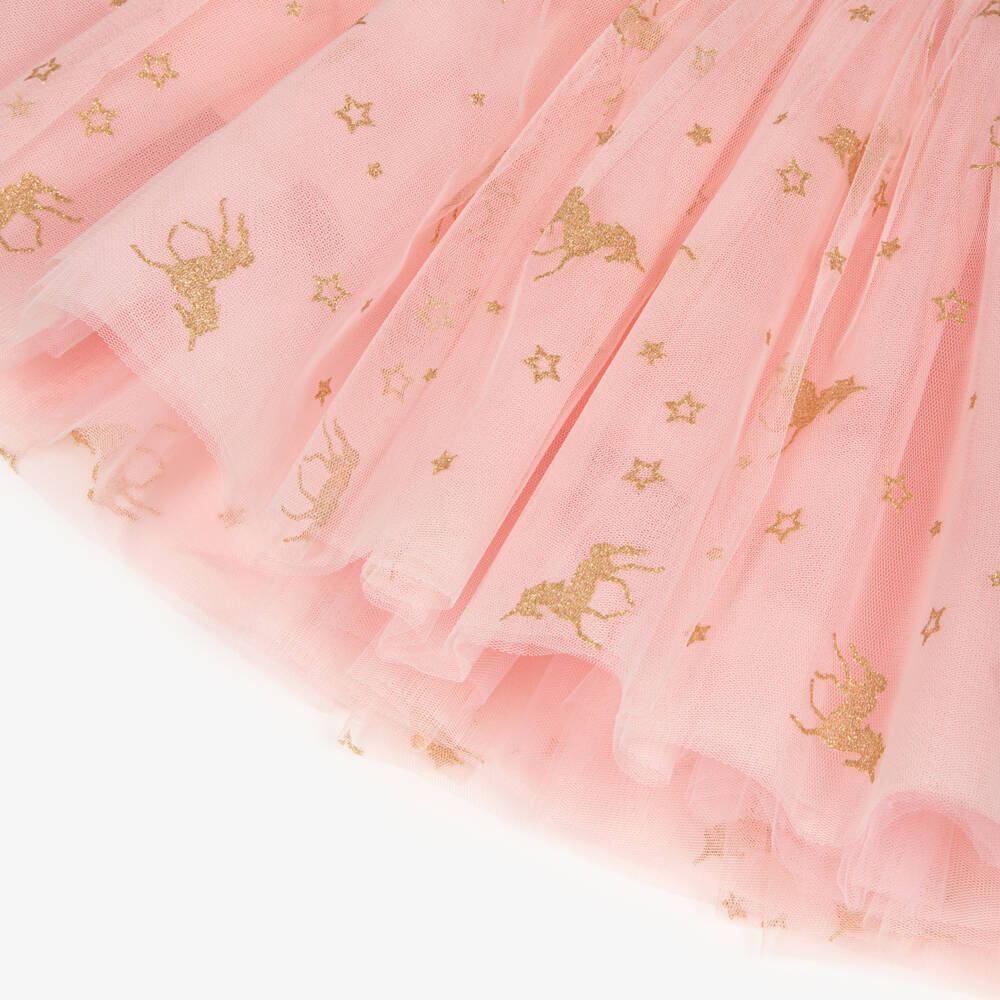 Rock Your Baby-Волшебное розовое и золотое платье с единорогом для девочек | Childrensalon Outlet