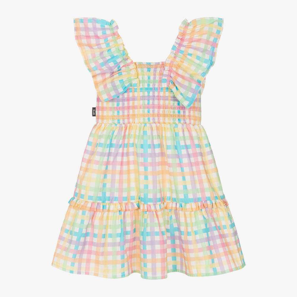Rock Your Baby-Girls Multicoloured Check Cotton Dress | Childrensalon Outlet