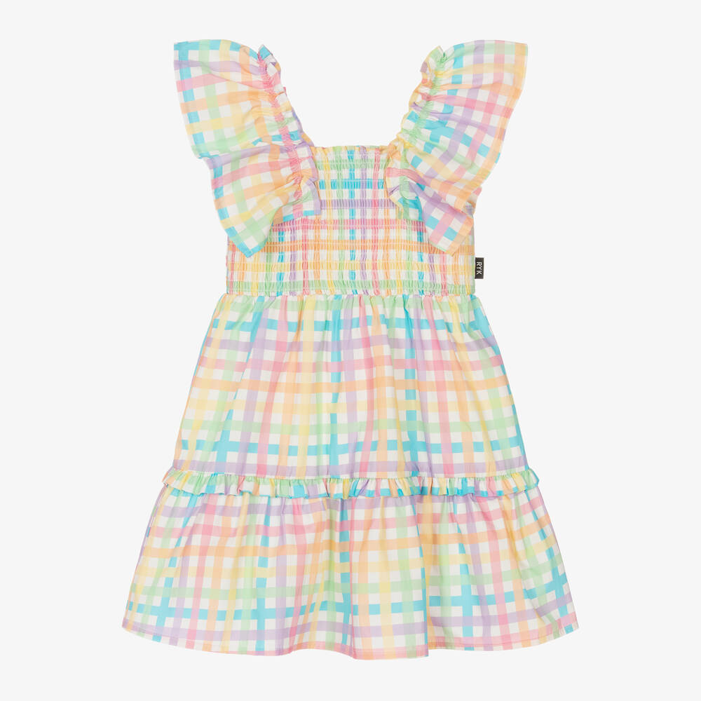 Rock Your Baby-Разноцветное хлопковое платье в клетку | Childrensalon Outlet