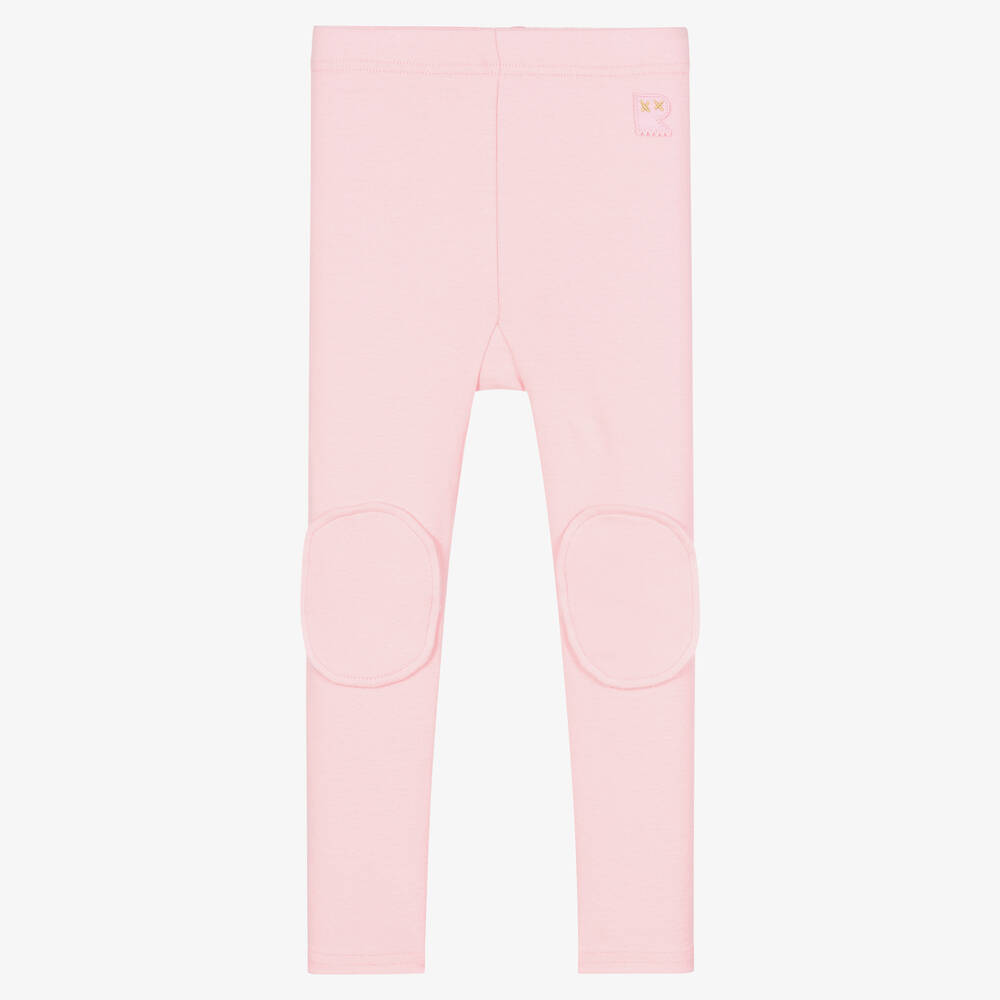 Rock Your Baby-Girls Pale Pink Cotton Leggings | Childrensalon Outlet