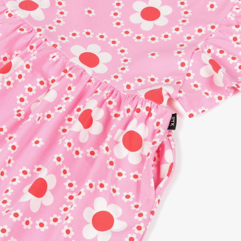 Rock Your Baby-فستان قطني بنقشة زهور بألوان الباستيل للبنات | Childrensalon Outlet