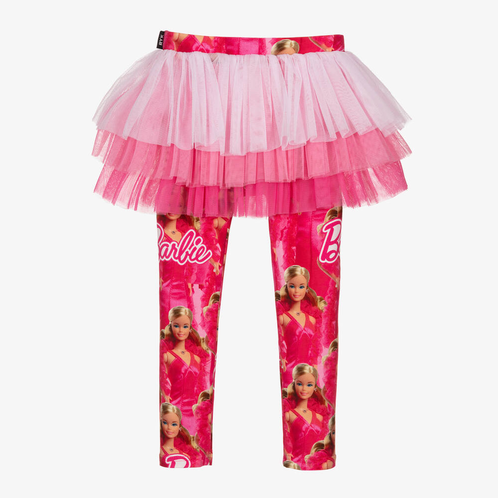 Rock Your Baby Girls Pink Barbie Doll Tutu Leggings