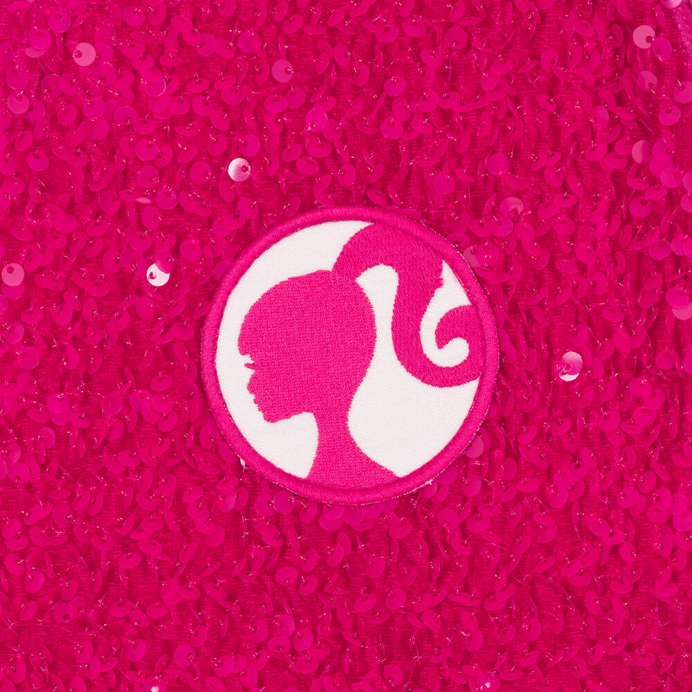 Rock Your Baby-Girls Pink Barbie Sequin Jumpsuit | Childrensalon Outlet