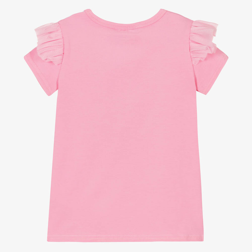 Rock Your Baby-Girls Pink & Blue Cotton Unicorn T-Shirt | Childrensalon Outlet