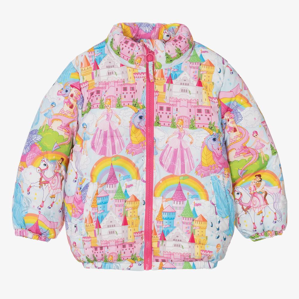 Pink blue and yellow jacket shop