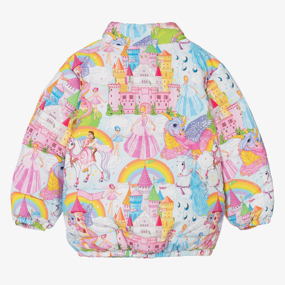 Rock Your Baby-جاكيت بافر لون أزرق وزهري للبنات | Childrensalon Outlet