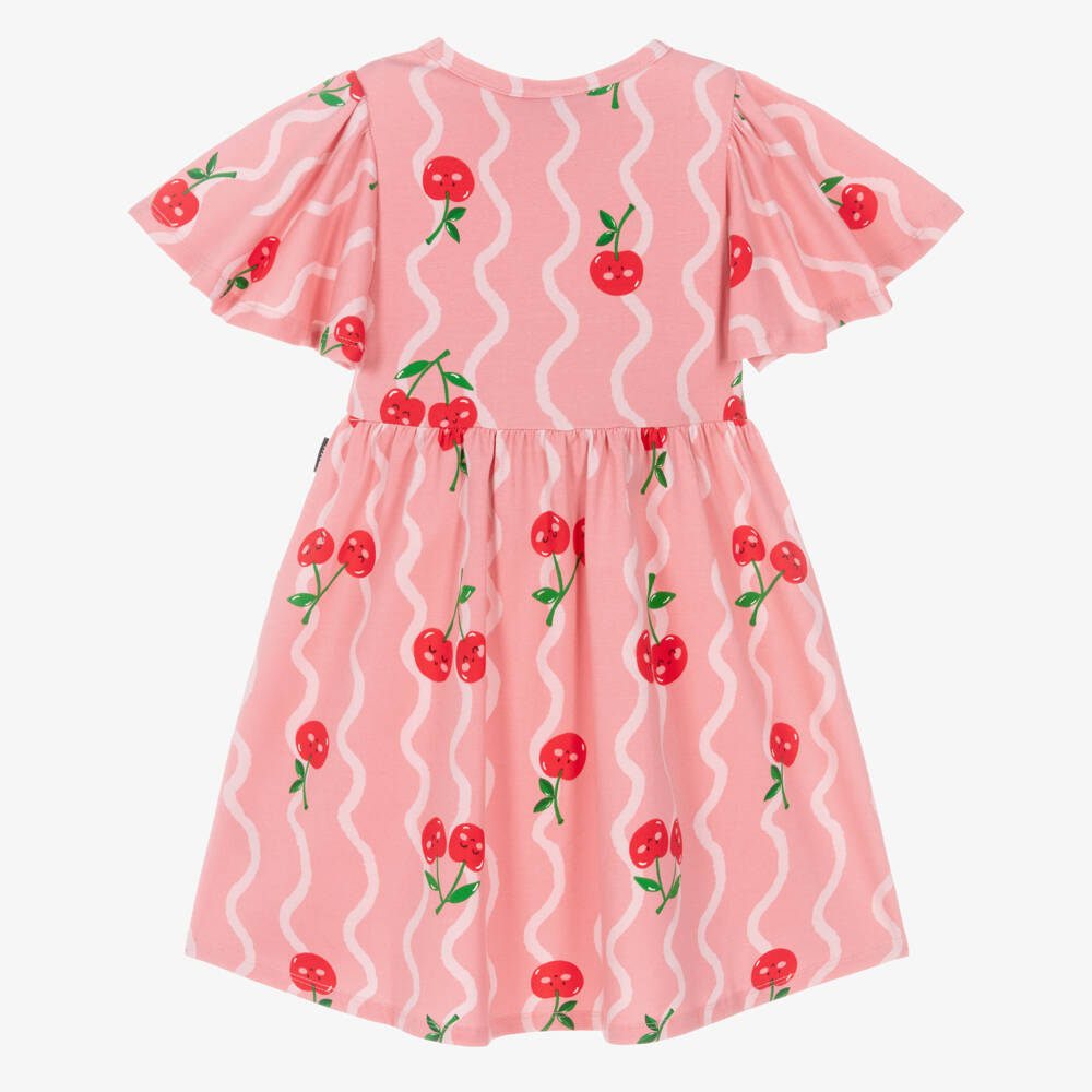 Rock Your Baby-Girls Pink Cherry Print Cotton Jersey Dress | Childrensalon Outlet