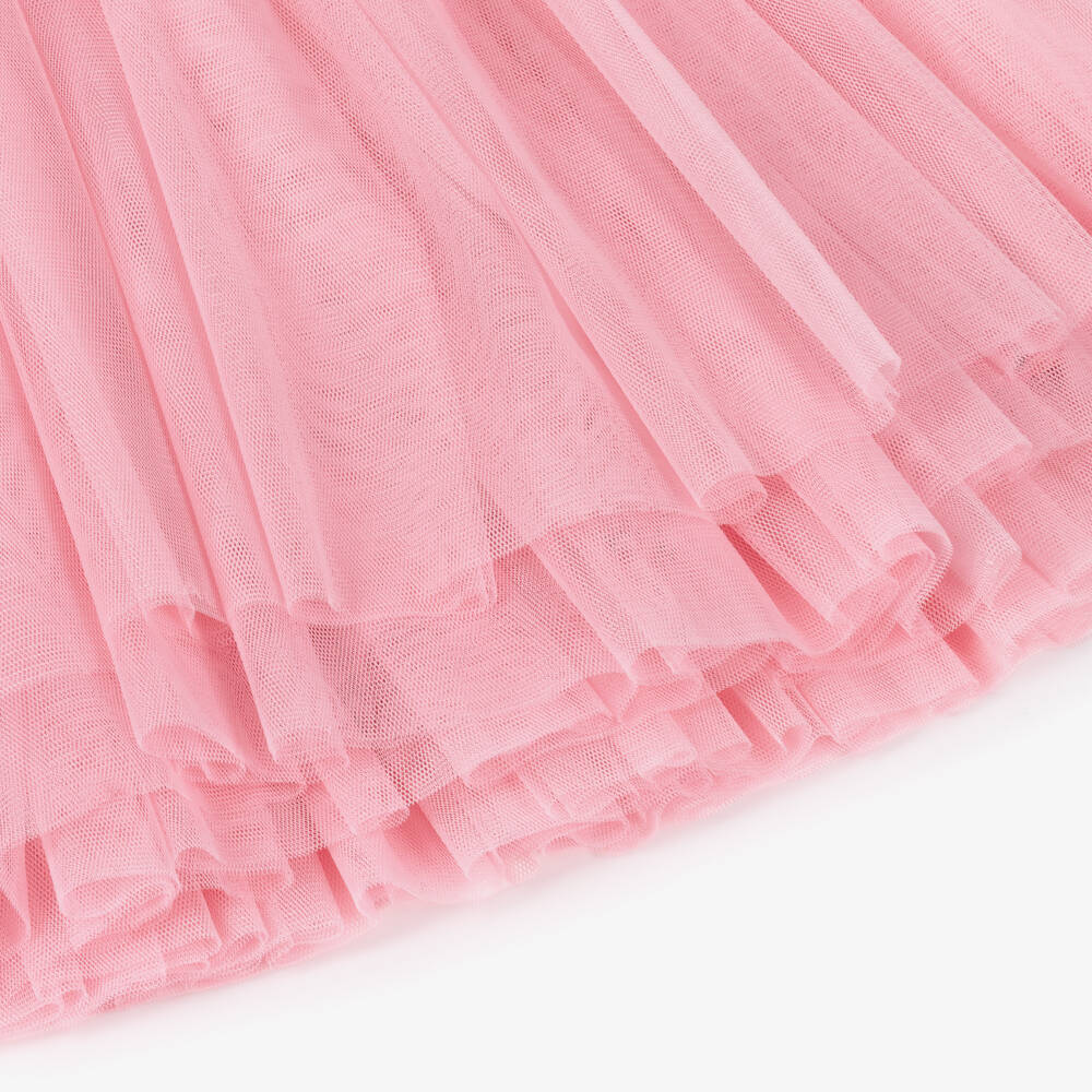 Rock Your Baby-Girls Pink Cotton Jersey & Tulle Cherry Print Dress | Childrensalon Outlet