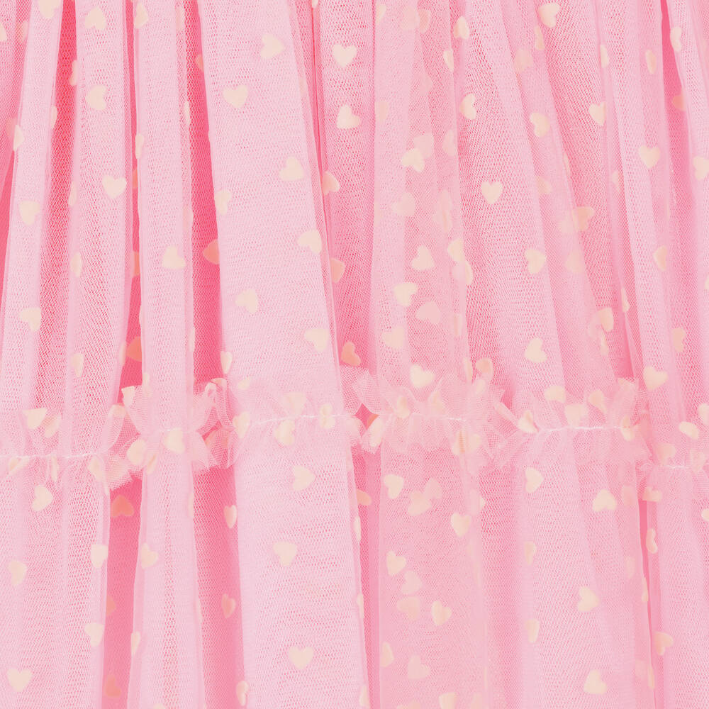 Rock Your Baby - Girls Pink Heart Tulle Dress