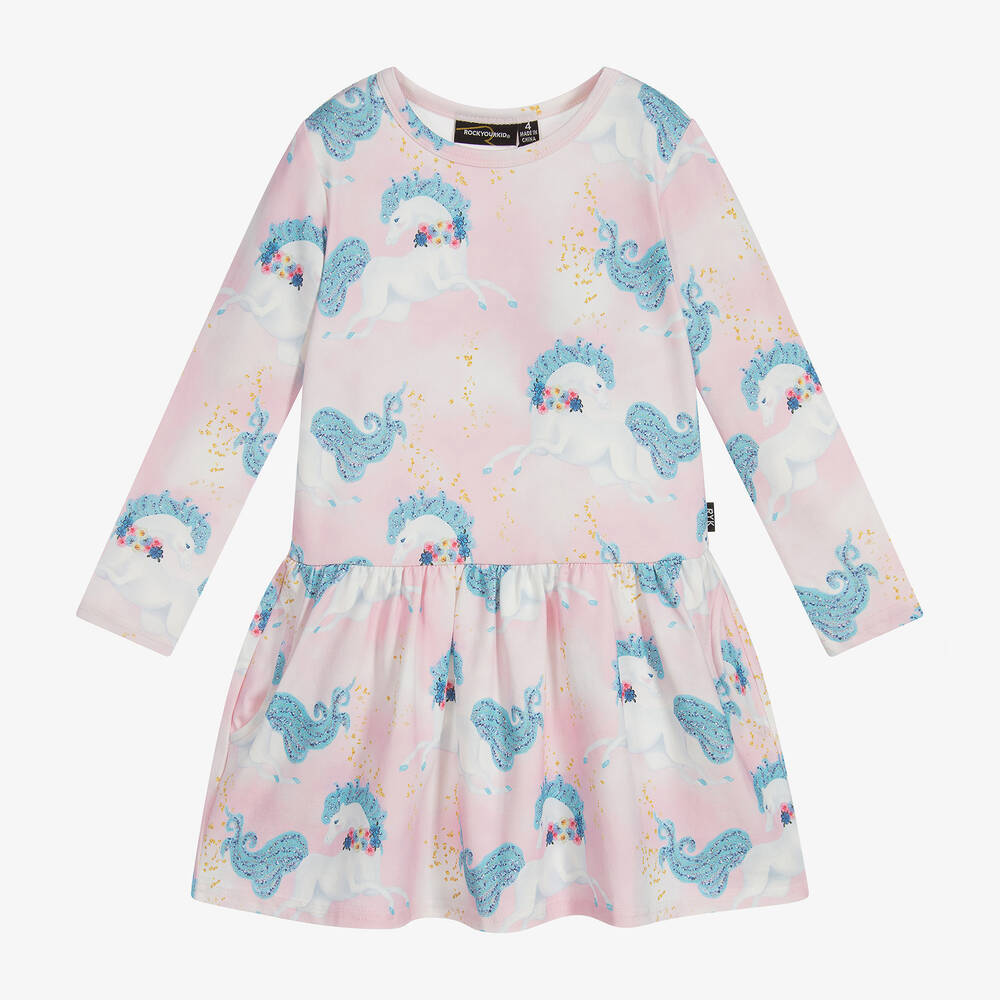 Rock Your Baby-Розовое платье из джерси для девочек | Childrensalon Outlet