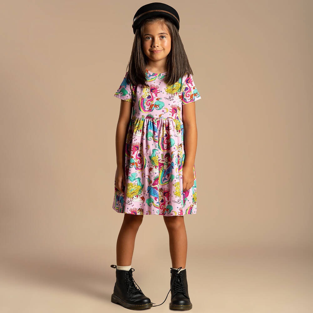 Rock Your Baby-Girls Pink Mermaids Dress | Childrensalon Outlet
