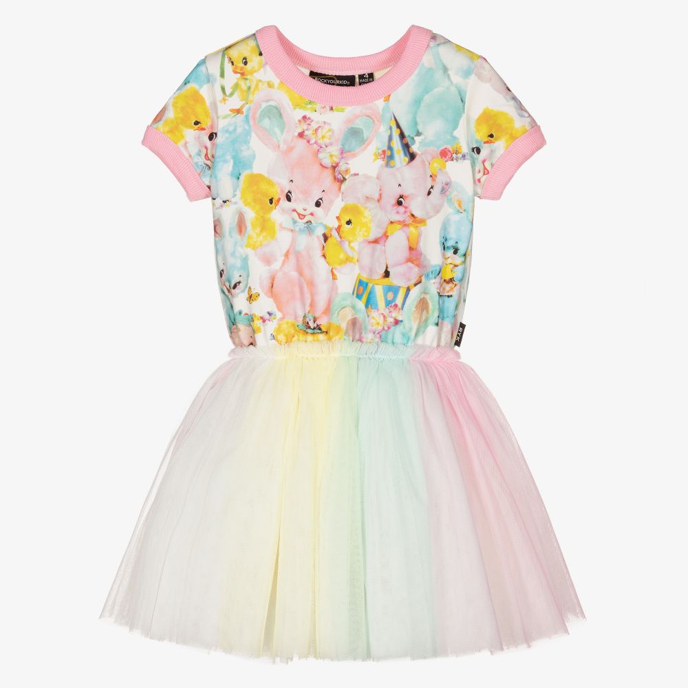 Rock Your Baby - Girls Pink Toy Mania Dress | Childrensalon